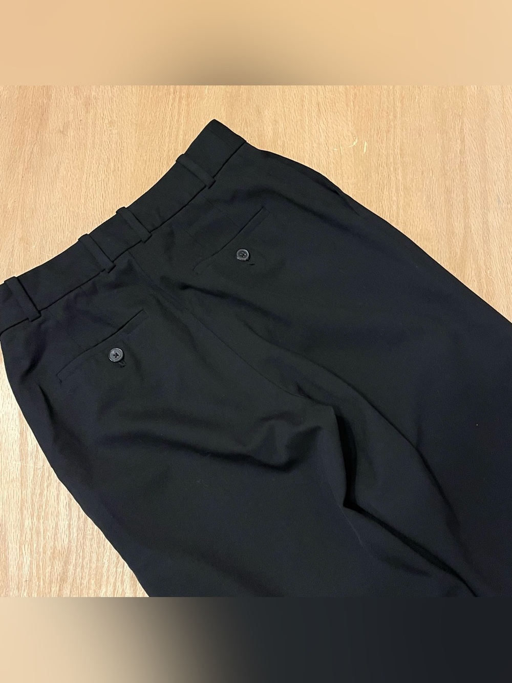 Aritzia / Babaton High Waisted Straight Leg Agency Pant - City Wool - Black - Picture 6 of 13